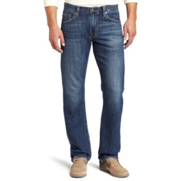 AG Adriano Goldschmied Protoge Men's Jeans Straight Leg Denim Size 36 Distressed - Picture 1 of 9